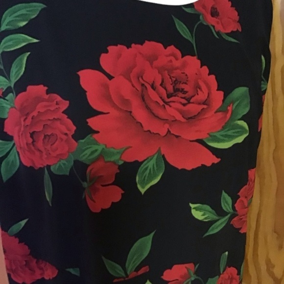 Vintage 90s roses maxi dress - Picture 7 of 9